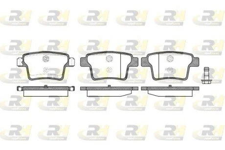 Гальмiвнi колодки, к-кт. ROADHOUSE 2114910