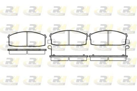 Гальмiвнi колодки, к-кт. ROADHOUSE 211702