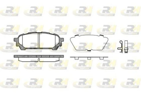 Гальмiвнi колодки, к-кт. ROADHOUSE 2117601