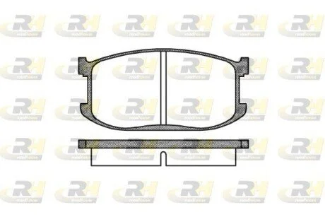Гальмiвнi колодки, к-кт. ROADHOUSE 212600