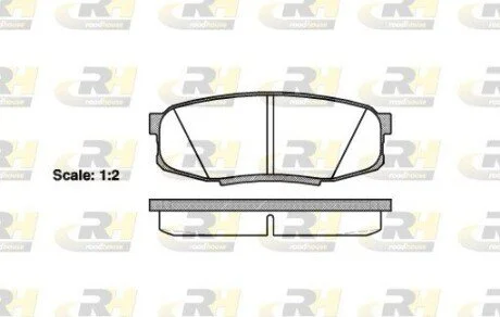 Гальмiвнi колодки, к-кт. ROADHOUSE 2127200