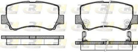 Гальмівні колодки, дискове гальмо (набір) ROADHOUSE 2130902