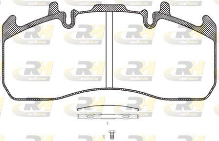 Гальмівні колодки, дискове гальмо (набір) ROADHOUSE 2131700 (фото 1)