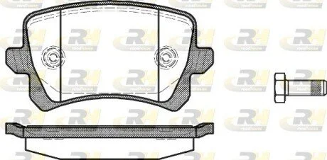 Гальмiвнi колодки, к-кт. ROADHOUSE 2134200