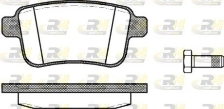 Гальмiвнi колодки, к-кт. ROADHOUSE 2135200