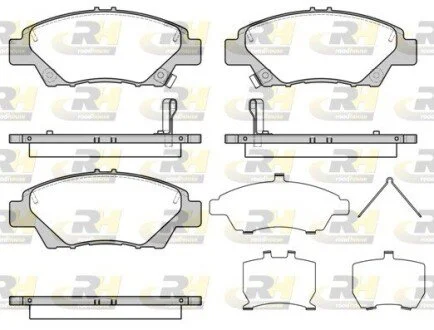 Колодки гальмівні (передні) Honda Jazz 01- (Akebono) ROADHOUSE 2135842