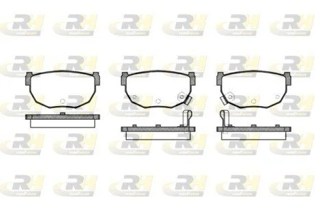 Гальмiвнi колодки, к-кт. ROADHOUSE 215112