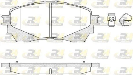 Гальмiвнi колодки, к-кт. ROADHOUSE 2153804