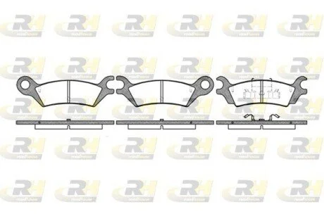 Гальмiвнi колодки, к-кт. ROADHOUSE 215810