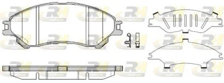 Гальмівні колодки дискові ROADHOUSE 2158902
