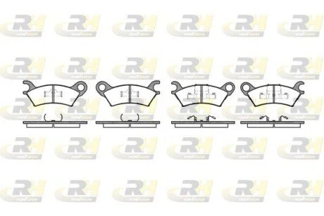 Гальмівні колодки дискові ROADHOUSE 216000 (фото 1)
