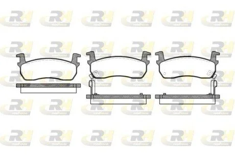 Гальмiвнi колодки, к-кт. ROADHOUSE 217402