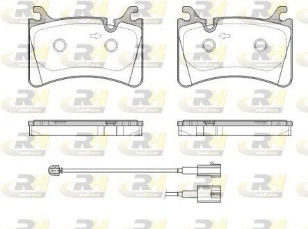 KLOCKI HAMULCOWE ALFA ROMEO GIULIA (952_) (10/15 -) STELVIO (949_) (11/17-) SZT ROADHOUSE 2181702