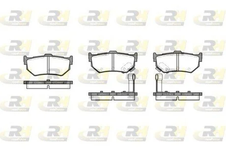 Гальмівні колодки дискові ROADHOUSE 218302