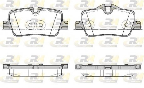 Колодки гальмівні (задні) BMW 3 (G20/G21/G80/G81/G28)/4 (G22/G23/G82/G83/G26) 18-/2 (G42/G87) 21- ROADHOUSE 2187300