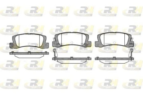 Гальмiвнi колодки, к-кт. ROADHOUSE 221402