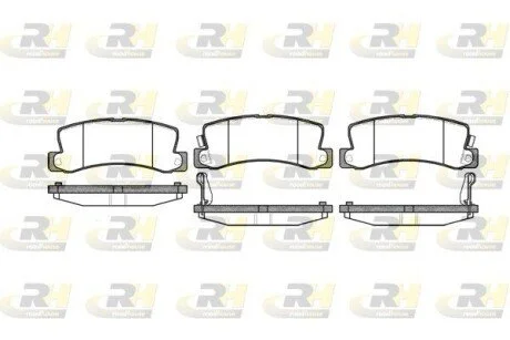 Гальмiвнi колодки, к-кт. ROADHOUSE 221422
