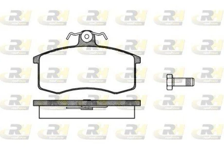 Гальмiвнi колодки, к-кт. ROADHOUSE 222100