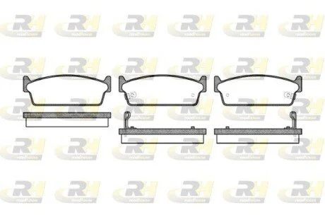 Гальмівні колодки дискові ROADHOUSE 222702