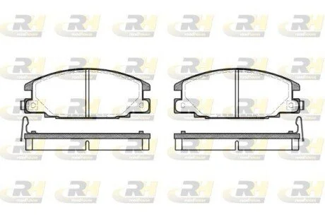 Гальмiвнi колодки, к-кт. ROADHOUSE 223804