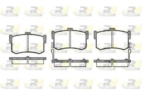 Гальмiвнi колодки, к-кт. ROADHOUSE 224202