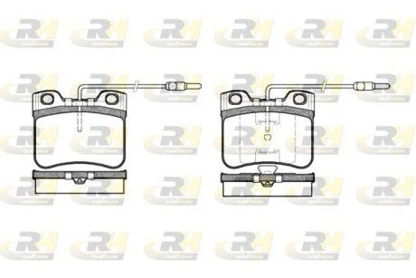 Гальмівні колодки дискові ROADHOUSE 224714