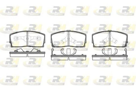 Гальмiвнi колодки, к-кт. ROADHOUSE 225402