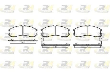 Гальмiвнi колодки, к-кт. ROADHOUSE 227302