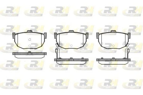 Гальмiвнi колодки, к-кт. ROADHOUSE 229412