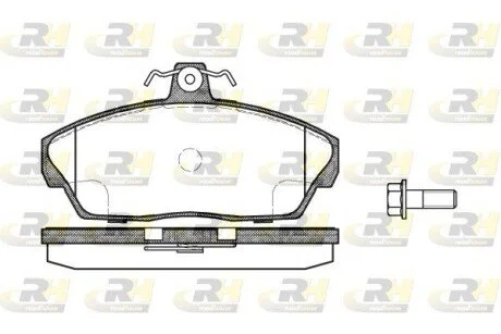 Гальмiвнi колодки, к-кт. ROADHOUSE 233710