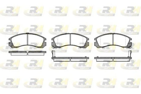 Гальмiвнi колодки, к-кт. ROADHOUSE 235402