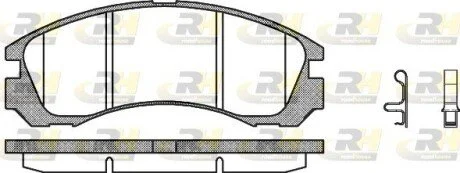 Гальмiвнi колодки, к-кт. ROADHOUSE 235432