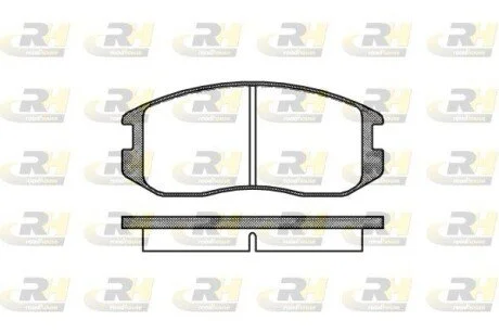 Гальмiвнi колодки, к-кт. ROADHOUSE 235700