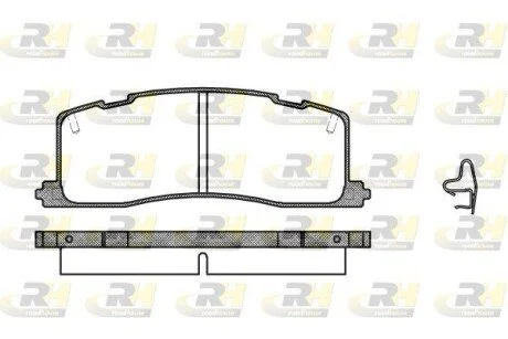 Гальмiвнi колодки, к-кт. ROADHOUSE 236700
