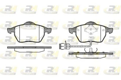 Гальмiвнi колодки, к-кт. ROADHOUSE 239002