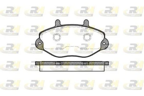 Колодки передние T15, 92-00 ROADHOUSE 239200