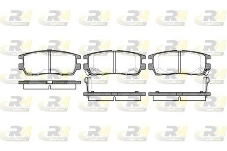 Гальмівні колодки дискові ROADHOUSE 240502