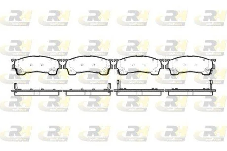Гальмiвнi колодки, к-кт. ROADHOUSE 241504