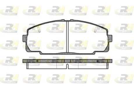 Гальмiвнi колодки, к-кт. ROADHOUSE 242120