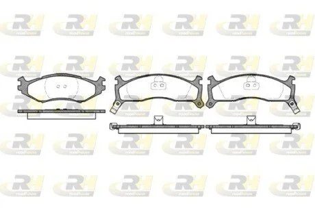 Гальмiвнi колодки, к-кт. ROADHOUSE 248402