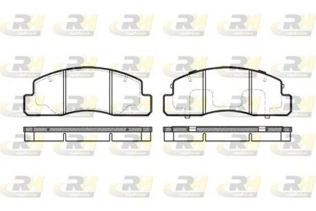 Фото 1 - тормозные колодки дисковые ROADHOUSE 2495.00 Тормозные колодки дисковые ROADHOUSE 2495.00 (фото 1)