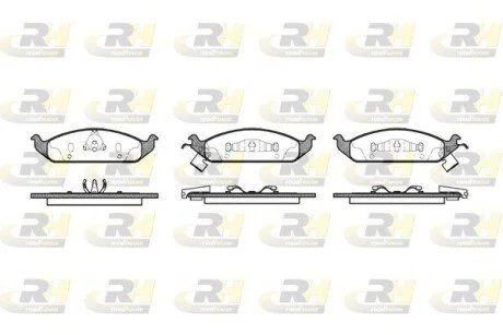 Гальмівні колодки дискові ROADHOUSE 257002