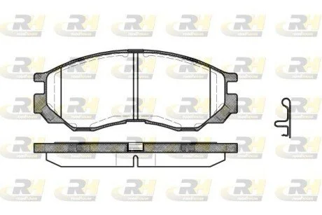 Гальмівні колодки дискові ROADHOUSE 2583.00
