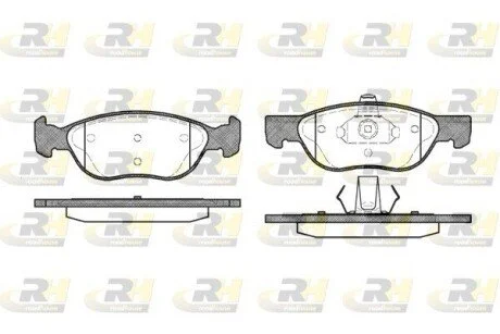Гальмівні колодки, дискове гальмо (набір) ROADHOUSE 258700