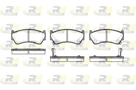 Гальмiвнi колодки, к-кт. ROADHOUSE 259202