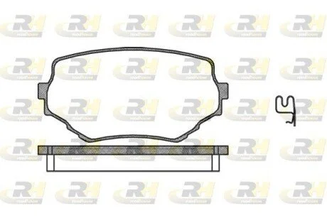 Гальмiвнi колодки, к-кт. ROADHOUSE 259402