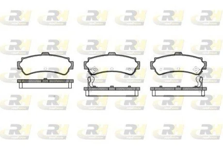 Гальмiвнi колодки, к-кт. ROADHOUSE 260702