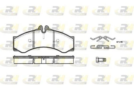 Гальмівні колодки дискові ROADHOUSE 261400