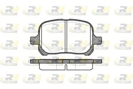 Гальмiвнi колодки, к-кт. ROADHOUSE 262100