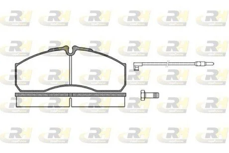 Гальмівні колодки, дискове гальмо (набір) ROADHOUSE 265112